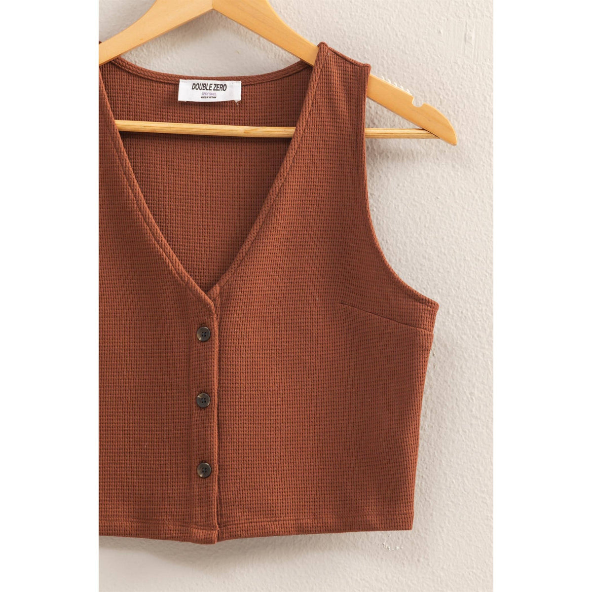 Kesha Button Down Vest – Fuss Boutique