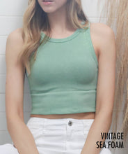 Load image into Gallery viewer, Chevron High Neck Crop