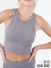 Load image into Gallery viewer, Chevron High Neck Crop