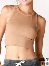 Load image into Gallery viewer, Chevron High Neck Crop