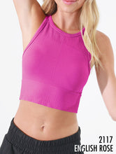 Load image into Gallery viewer, Chevron High Neck Crop