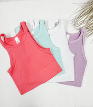 Load image into Gallery viewer, Chevron High Neck Crop