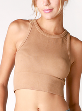 Load image into Gallery viewer, Chevron High Neck Crop