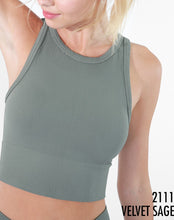 Load image into Gallery viewer, Chevron High Neck Crop