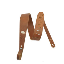 Load image into Gallery viewer, Adjustable Leather Guitar Strap with Pick Holder