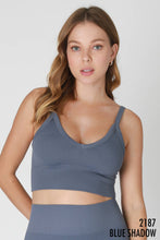 Load image into Gallery viewer, Ribbed V-Neck Bra Top