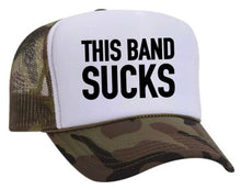 Load image into Gallery viewer, This Band Sucks Trucker Hat: Red/White