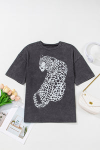 Aloof Leopard Top