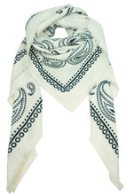 Load image into Gallery viewer, Square Bandana scarf White