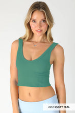 Load image into Gallery viewer, Reversible Herringbone Crop Top