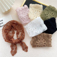Load image into Gallery viewer, Lace Floral Neck &amp; Hair Wrap