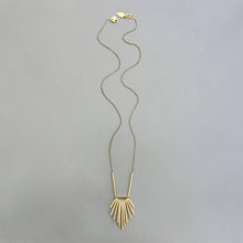 Load image into Gallery viewer, Brass Fringe long necklace