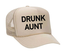 Load image into Gallery viewer, Drunk Aunt Trucker Hat: Jade/White