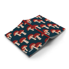 Load image into Gallery viewer, Navy Mushrooms Layflat Journal