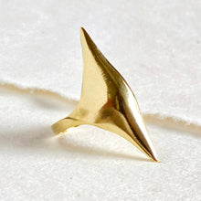 Load image into Gallery viewer, Brass spike dome ring