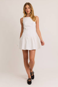 LOW WAIST DENIM DRESS