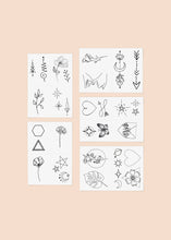 Load image into Gallery viewer, Fine Lines Temporary Tattoo Pack
