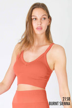 Load image into Gallery viewer, Ribbed V-Neck Bra Top