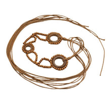 Load image into Gallery viewer, Beco Beaded Adjustable Belt Brown