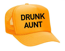 Load image into Gallery viewer, Drunk Aunt Trucker Hat: Jade/White