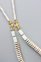 Load image into Gallery viewer, white magnesite long necklace