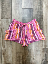 Load image into Gallery viewer, Good Fortune Stripe Short Berry