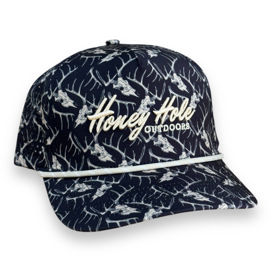 Perf Rope Hat - Heritage - Deer Skulls