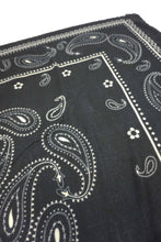 Load image into Gallery viewer, Square Bandana scarf: Black