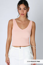 Load image into Gallery viewer, V-neck Ribbed Crop Top