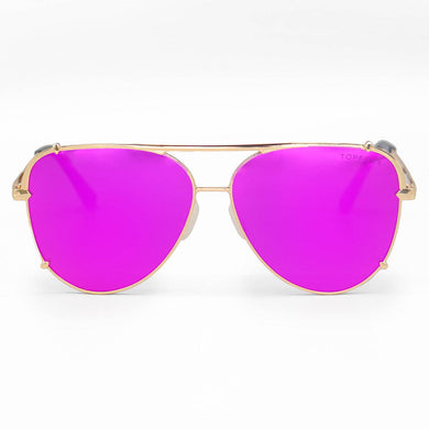 Cristina Tangle Free Mirror Pink Aviator