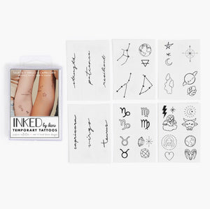 Zodiac Collection: Earth Signs Temporary Tattoo Pack