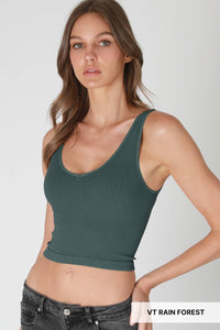 Reversible Ribbed Crop Top