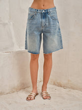 Load image into Gallery viewer, RETRO BERMUDA DENIM SHORTS