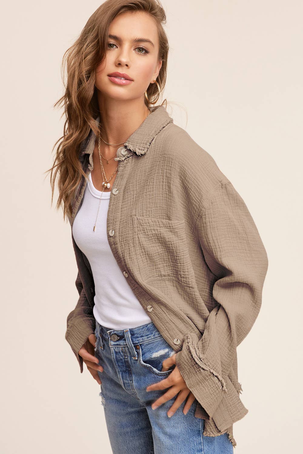 Breezy Button Down