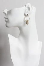 Load image into Gallery viewer, Geo hoop earrings
