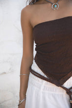 Load image into Gallery viewer, Strapless Self-Tie Scarf Top