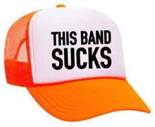 Load image into Gallery viewer, This Band Sucks Trucker Hat: Red/White