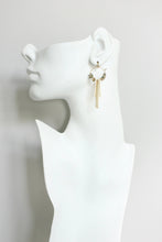 Load image into Gallery viewer, jasper brass geo hoops