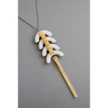 Load image into Gallery viewer, Geo magnesite long necklace