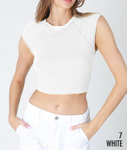 Exposed Seam Crop Top