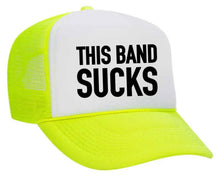 Load image into Gallery viewer, This Band Sucks Trucker Hat: Red/White