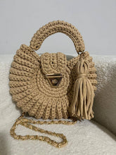Load image into Gallery viewer, Handmade Mussel Crochet Purse