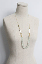 Load image into Gallery viewer, Glass and Brass Necklace