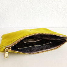 Load image into Gallery viewer, Chartreuse Nubuck Bolt Pouch