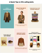 Load image into Gallery viewer, Skinny Wrap Belt - Cognac
