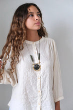 Load image into Gallery viewer, Black moss geo pendant necklace