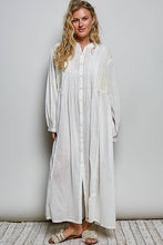 Load image into Gallery viewer, Vintage Lace Panel Shirt Dress