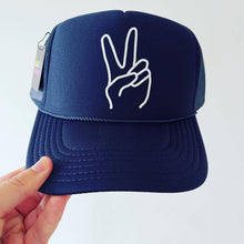 Load image into Gallery viewer, Peace ✌🏻/ Hand drawn: Navy