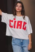 Load image into Gallery viewer, &#39;CIAO&#39; Jersey Boxy Crop Top