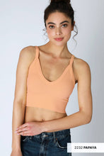 Load image into Gallery viewer, Ribbed V-Neck Bra Top